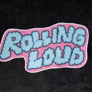Custom Rolling Loud Music Festival Rug - Bold Text Statement Floor Decor